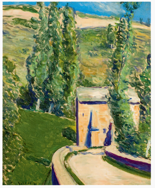 Le moulin du Born, peinture de Victorin Galière